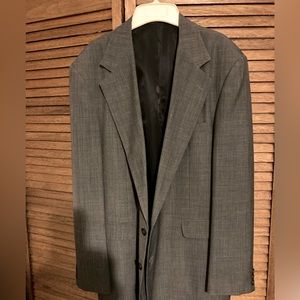Haggar, mens blazer. 42L. Black & white blend